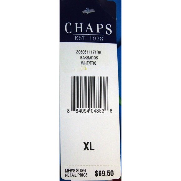 NWT CHAPS Woman Tropical Floral Ruffles Long Flowy Skirt Size XL Elastic Waist - Picture 8 of 9